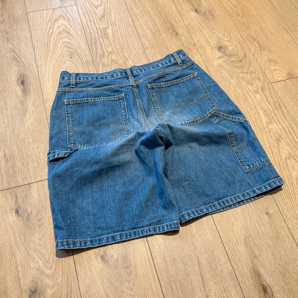 Vintage VTG Y2K 2000's 00's Baggy Relax Fit Wide Legged Denim Carpenter Shorts